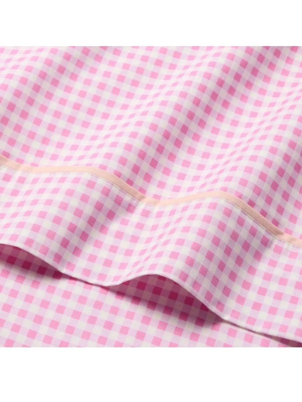 Precious Pink Gingham FULL Sheet Set - Cotton ~ NEW